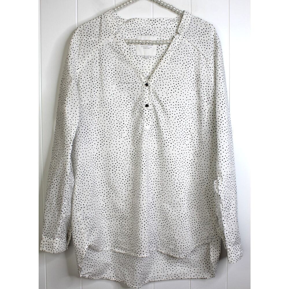 Part Two Copenhagen Gwyneth White V Neck Tunic Blouse Size EU 40 UK 14 US 10